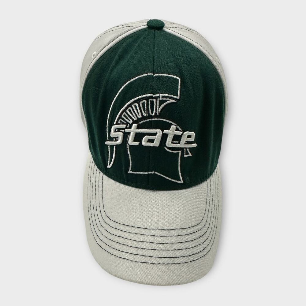 TowCaps One Fit Michigan State Spartans MSU Green White Baseball Hat